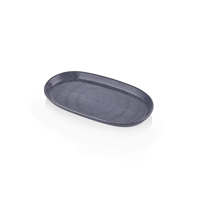 The Mia Noon Oval Servis 2li Gri 29 Cm