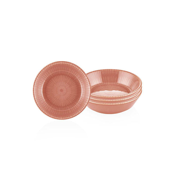 The Mia Noon Çerezlik 4lü Set Somon 10 Cm