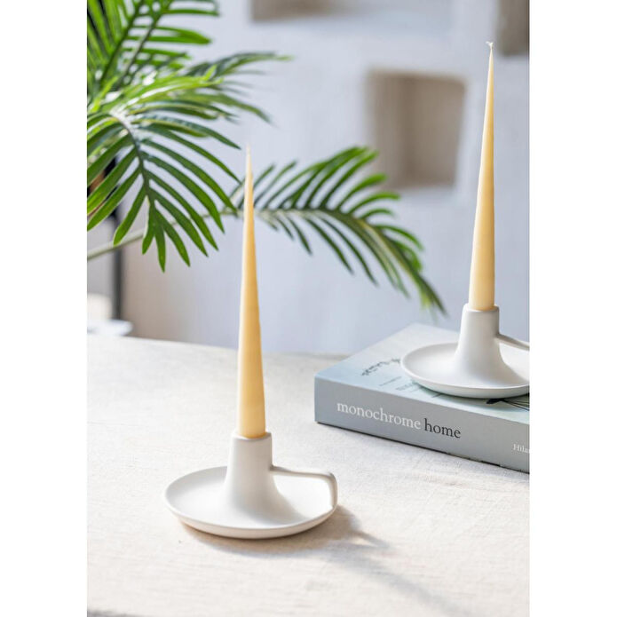 The Mia Pure Dekoratif Kulplu Mumluk 17x17x7 Cm