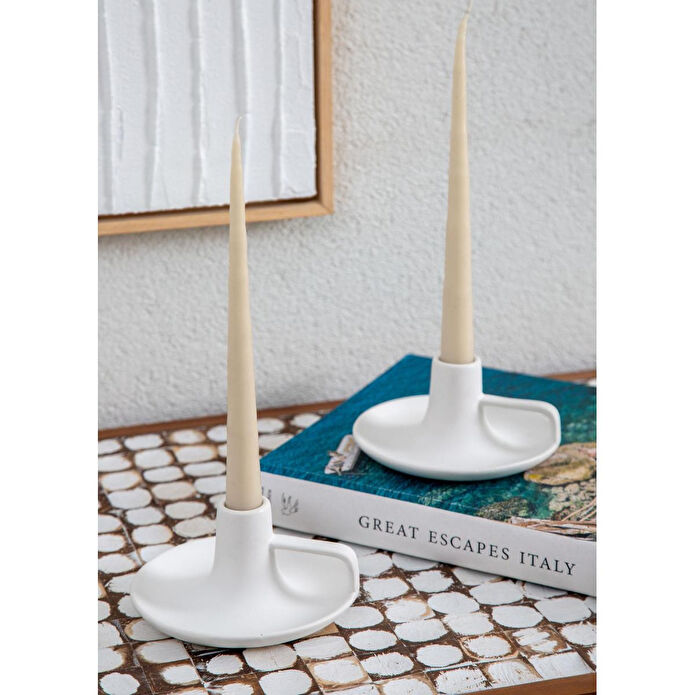 The Mia Pure Dekoratif Kulplu Mumluk 17x17x7 Cm