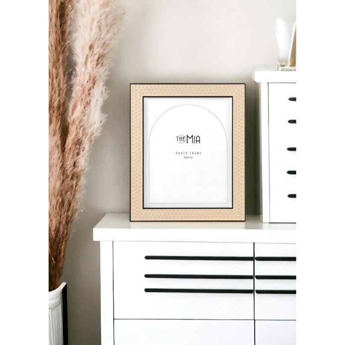 The Mia Rotan Fotoğraf Çerçevesi Siyah 25x20 Cm
