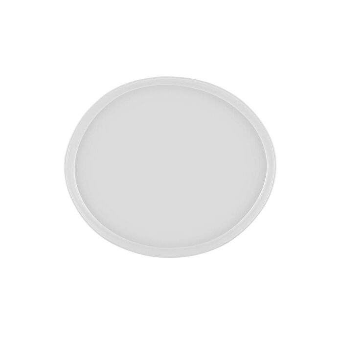 The Mia Limoges Ahşap Ayaklı Tabak Beyaz 27x23x7 Cm