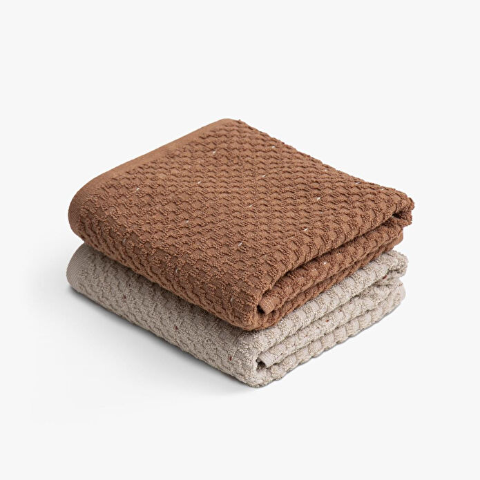 Green Black Parla 2'li Mutfak Havlusu Bej-kahve