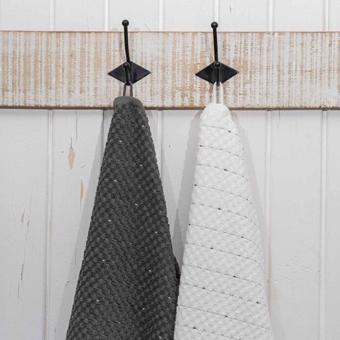 Green Black Parla 2'li Mutfak Havlusu Krem-antrasit