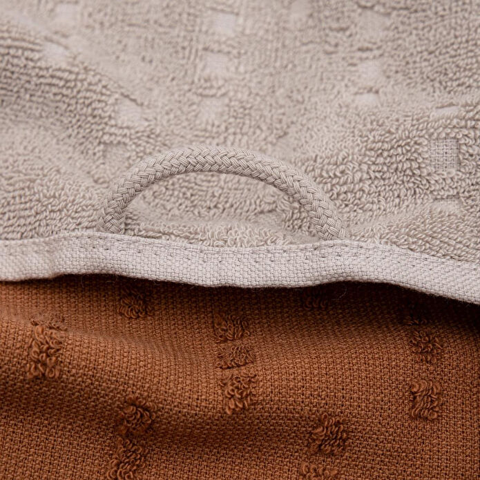 Green Black Pera 2'li Mutfak Havlusu Bej-terra