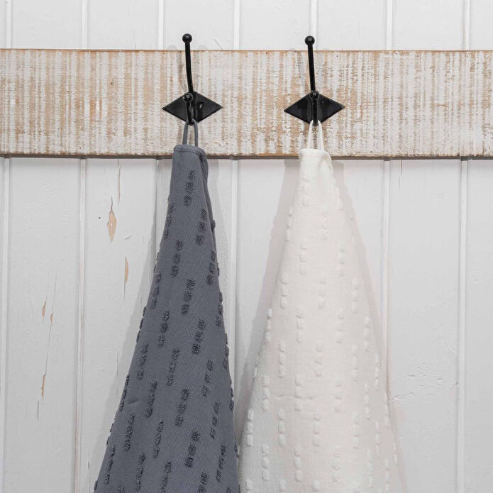 Green Black Pera 2'li Mutfak Havlusu Krem-lacivert