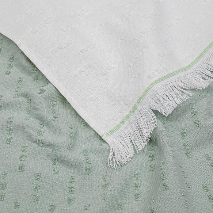 Green Black Pera 2'li Mutfak Havlusu Krem-mint