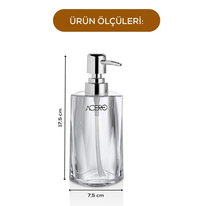 Vienev Akrilik Sıvı Sabunluk 230 Ml Şeffaf 1995