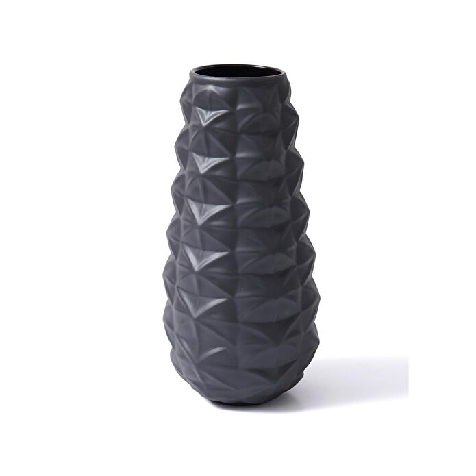 The Mia Licia Seramik Vazo Siyah 17x17x37 Cm