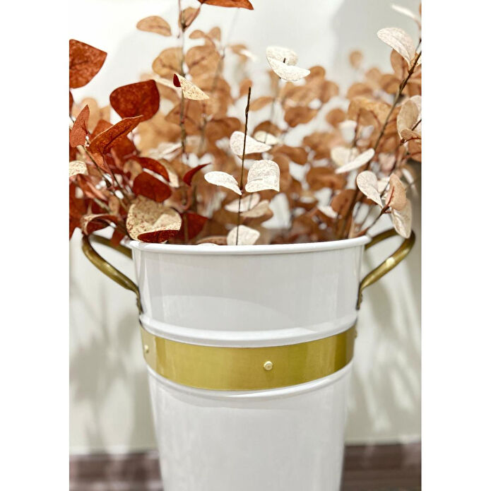 The Mia Galvin Vazo Beyaz 40 Cm