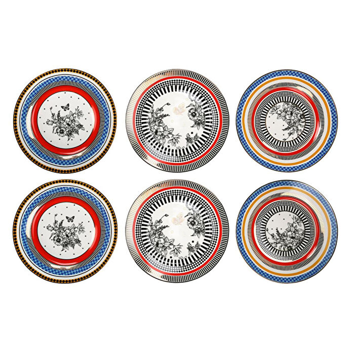 Lucky Art Maggey Bone 27cm 6li Tabak Seti