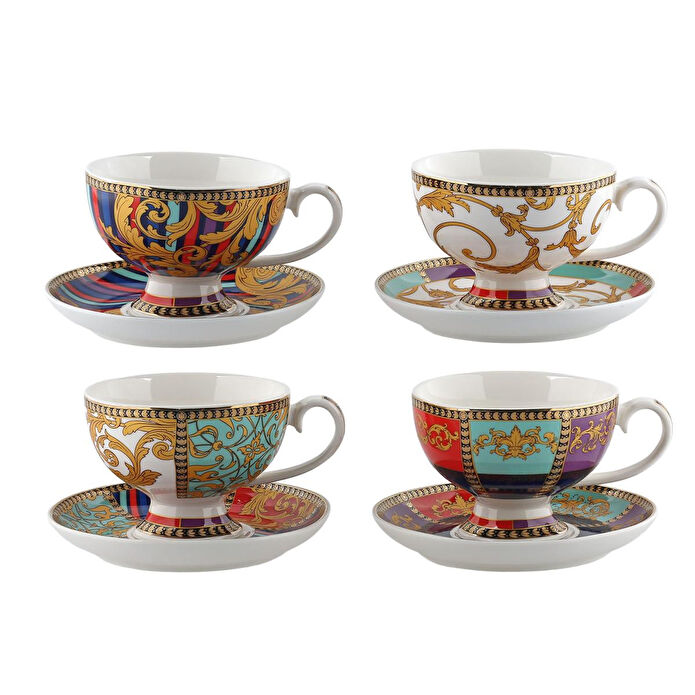 Lucky Art Valencıa Bone 4lu Cay Fıncanı Setı