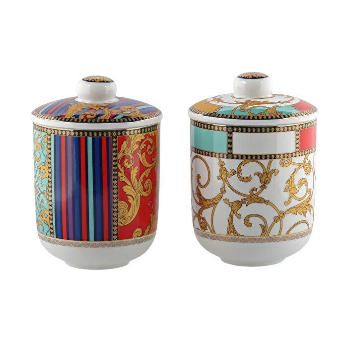 Lucky Art Valencia Bone 2li Kavanoz Seti 17cm