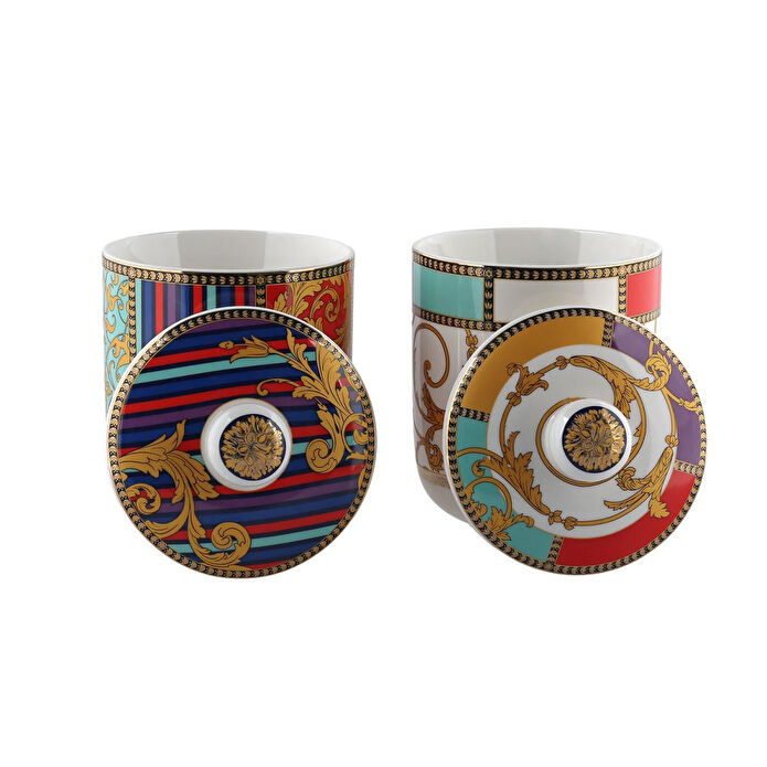 Lucky Art Valencia Bone 2li Kavanoz Seti 17cm