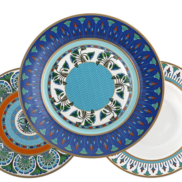 Lucky Art Calista New Bone China Porselen 24 Parça Yemek Takımı