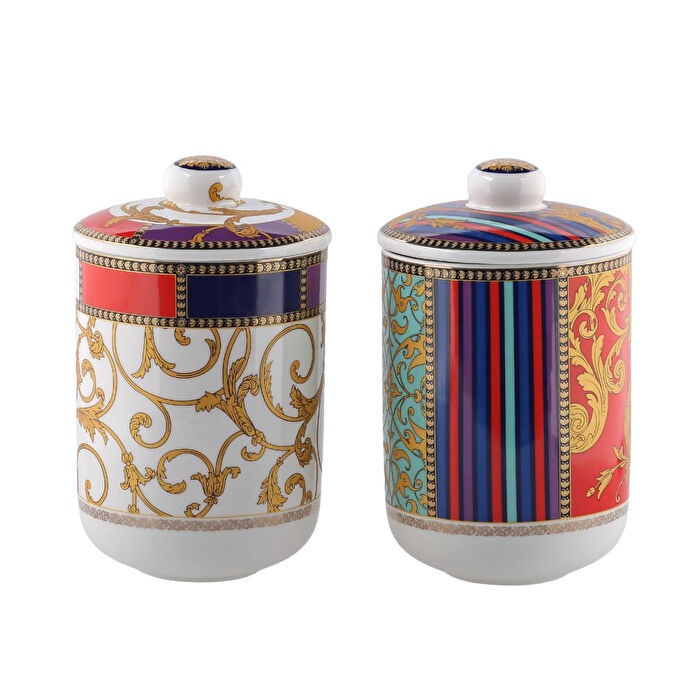 Lucky Art Valencia Bone 2li Kavanoz Seti 19cm