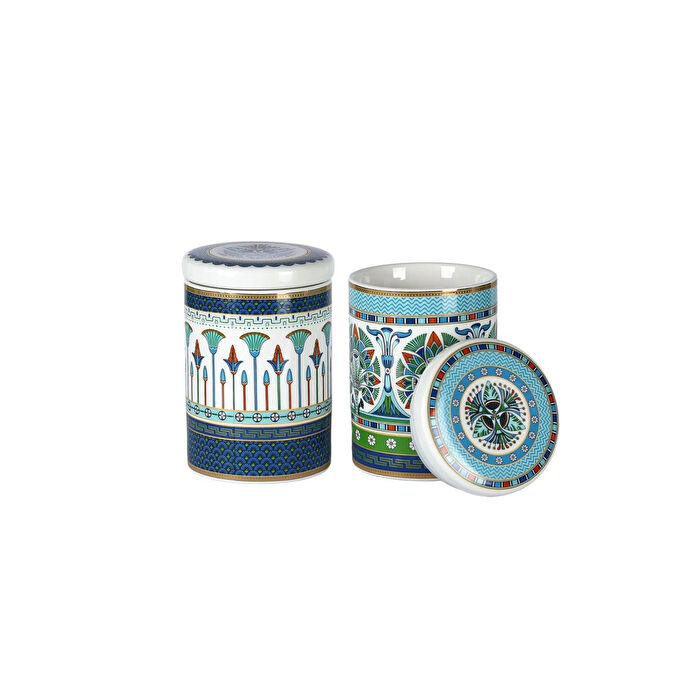 Lucky Art Calista New Bone China Porselen 13cm 2li Kavanoz Seti