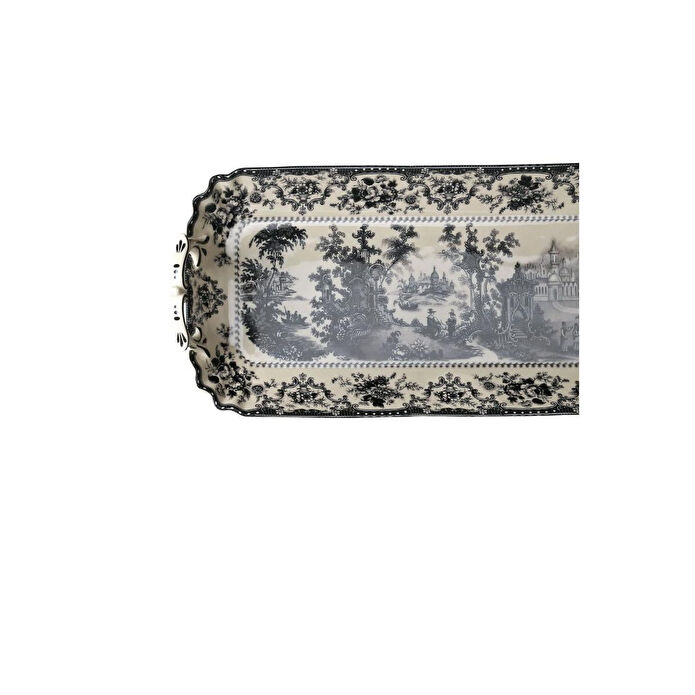 Lucky Art Florantıne Tepsi 42cm Siyah