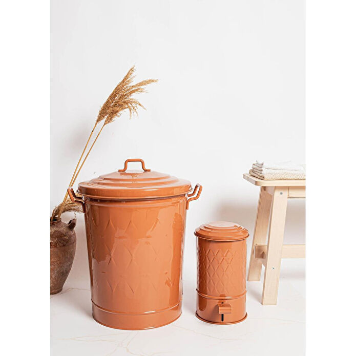 The Mia Prizma Çamaşır Sepeti Terracota