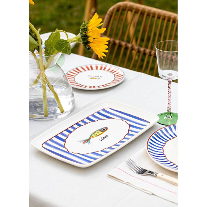 The Mia Fish Dikdörtgen Servis 34x25 Cm