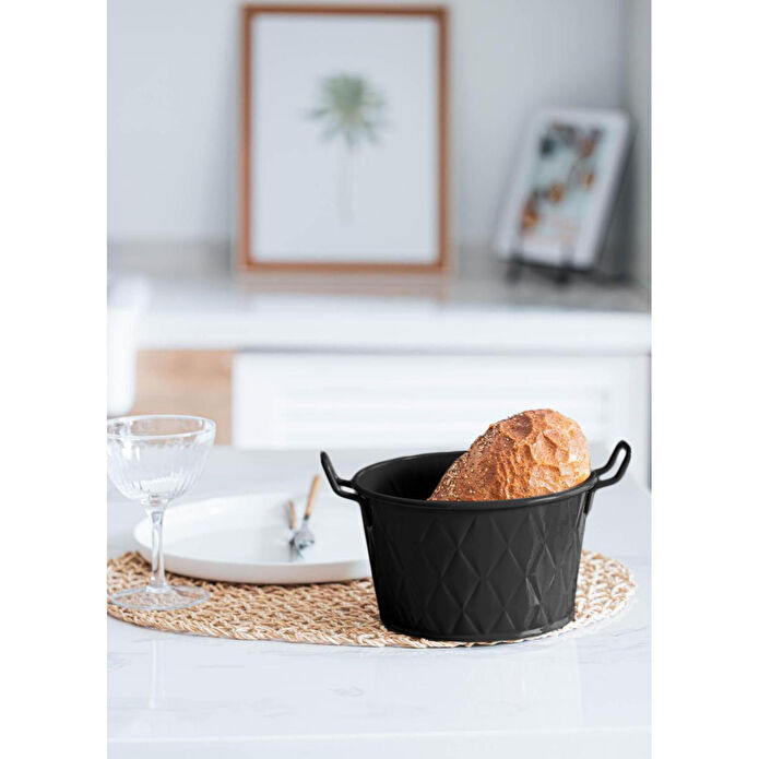 The Mia Prizma Ekmeklik Siyah 8 Cm