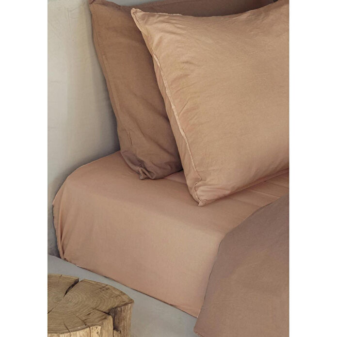 The Mia Cotta Toast Tek Kişilik Lastikli Çarşaf 200x100 Cm