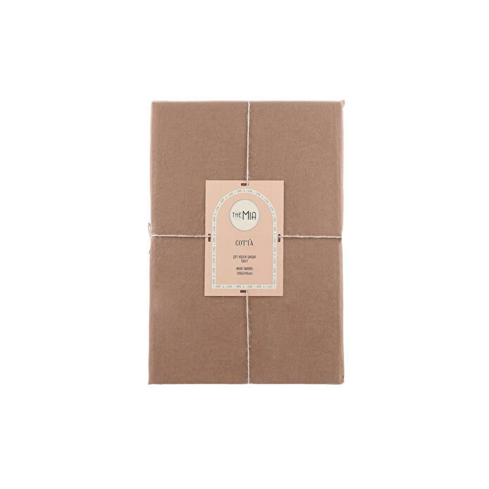 The Mia Cotta Wood Smooke Çift Kişilik Çarşaf 260x240 Cm