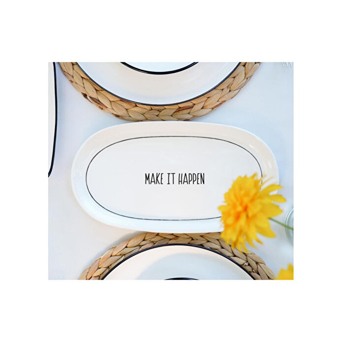 The Mia Daily Tunes Oval Servis 2li Set 29cm