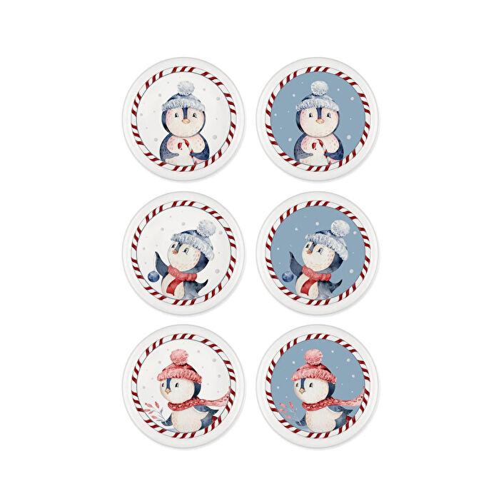 The Mia Penguin Çerezlik 6 Parça 10 Cm New018