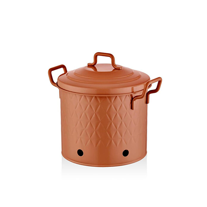 The Mia Prizma Patates Soğan Kabı Terracota 30x30x30 Cm