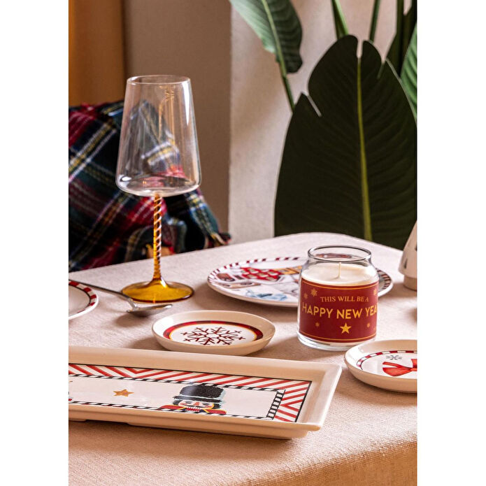 The Mia Nutcracker Dikdörtgen Servis 35 X 16 Cm New026