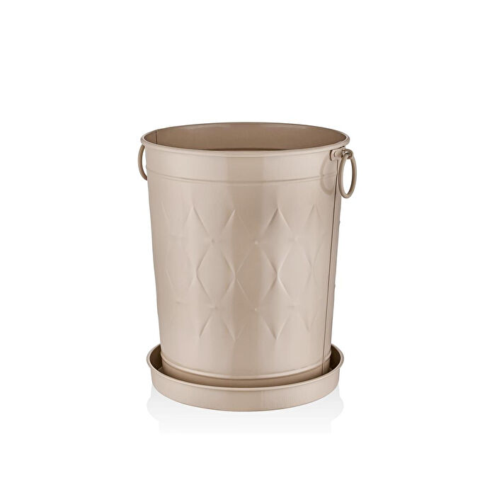 The Mia Prizma Saksı Karamel 37x31x46 Cm