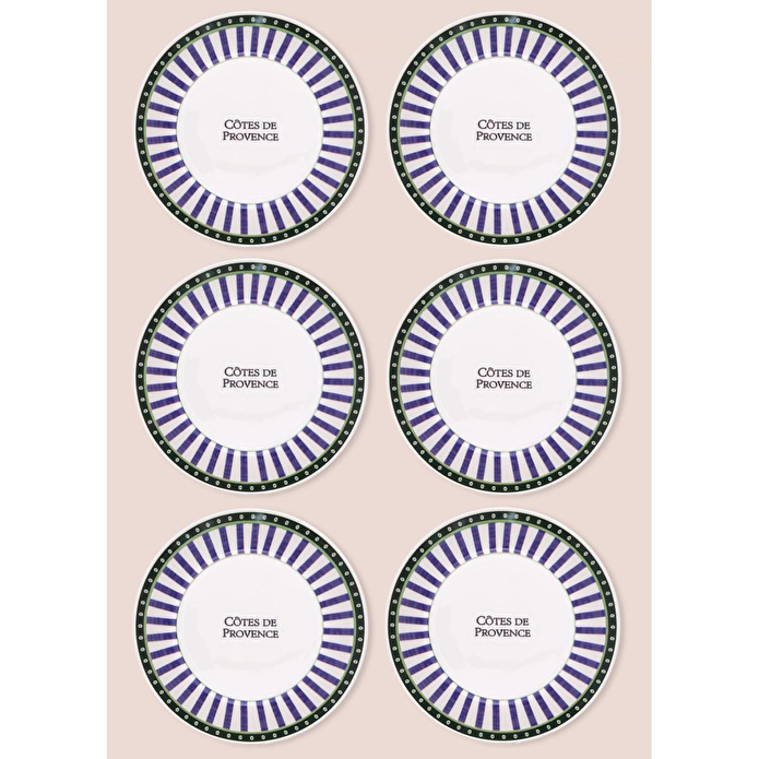 The Mia Provence Yemek Tabağı 6lı Set 20 Cm