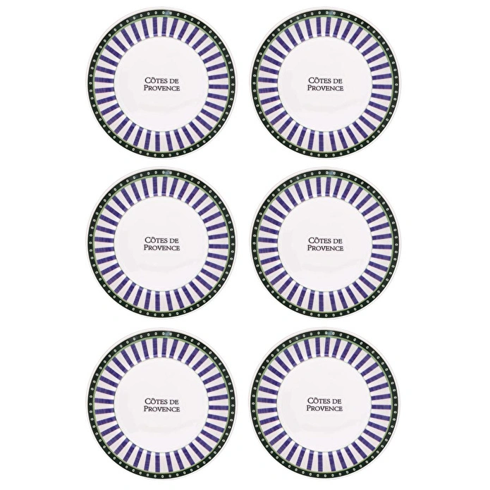 The Mia Provence Yemek Tabağı 6lı Set 20 Cm