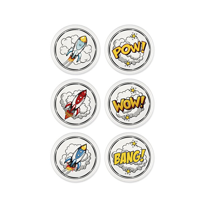 The Mia Popart Çerezlik 6 Parça 10 Cm