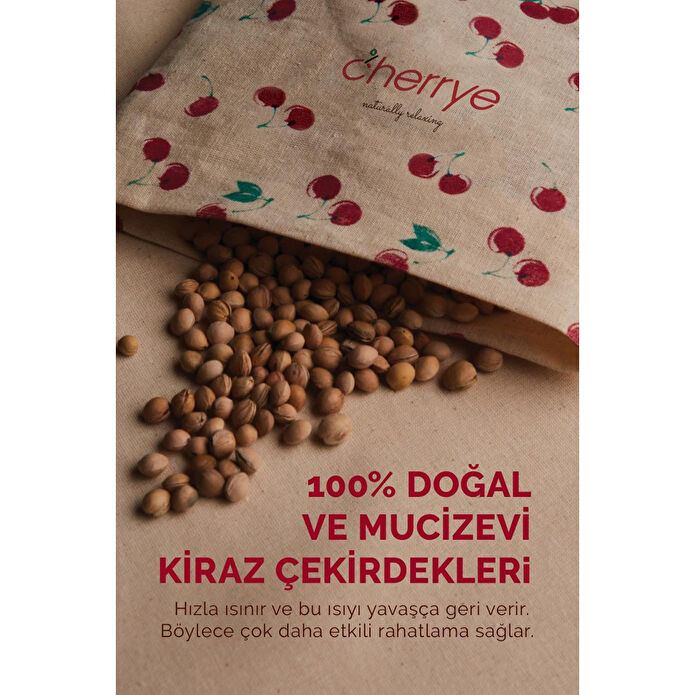 Cherrye Baby Kiraz Çekirdekli Sıcak Rahatlama Yastığı - Kuşaklı