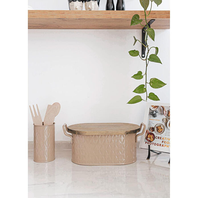 The Mia Prizma Kaşıklık Karamel 17x11 Cm