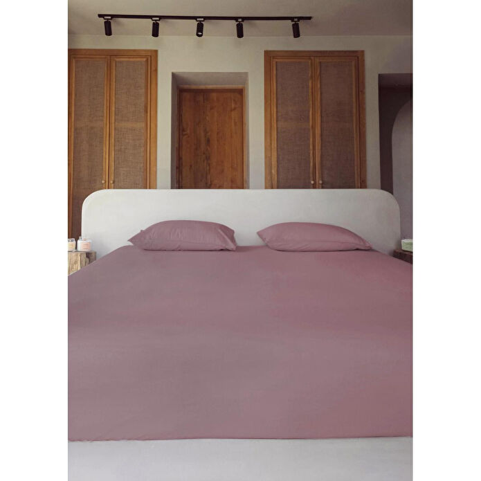 The Mia Cotta Old Rose Çift Kişilik Çarşaf 260x240 Cm