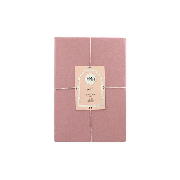 The Mia Cotta Old Rose Çift Kişilik Çarşaf 260x240 Cm