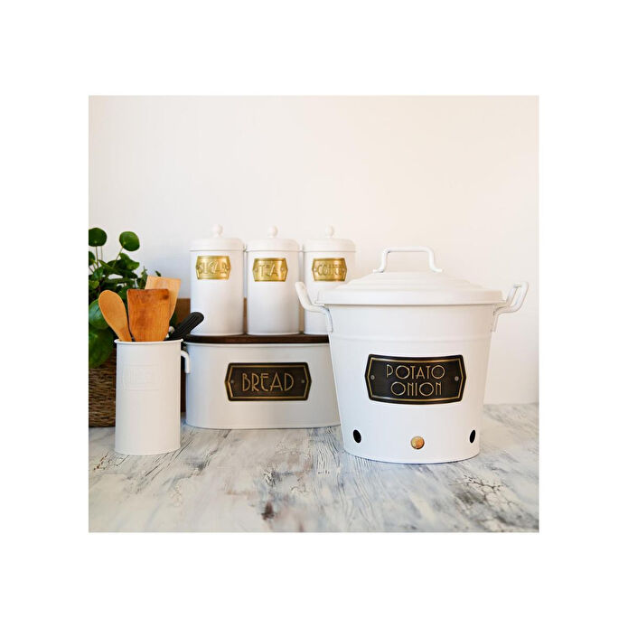 The Mia Patates Soğan Kovası Beyaz Mgl0036