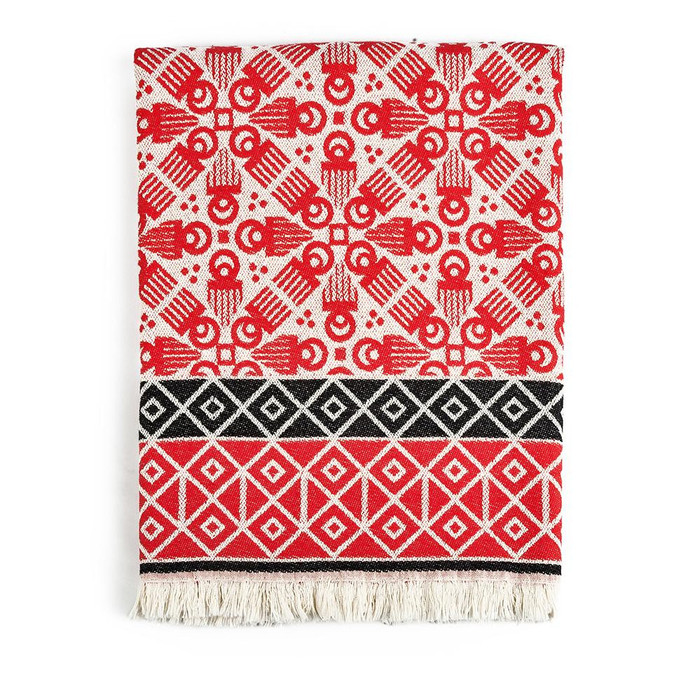 3rd Culture Red Duafe Örtü, Koltuk Şalı