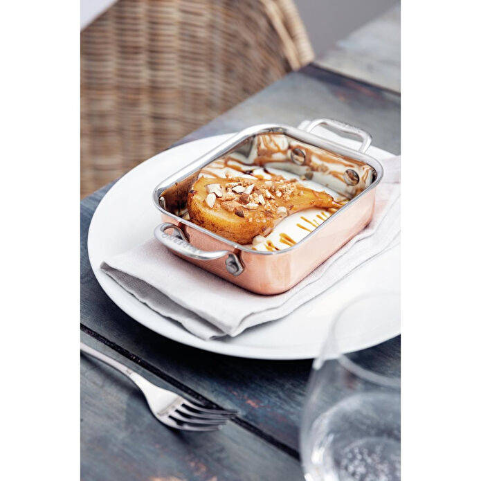 Paderno Çelik Dikdörtgen Mini Sunum Tenceresi 12 Cm