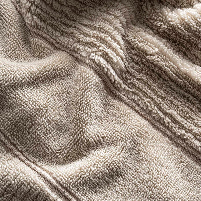 Green Black Eliza 3'lü Havlu Seti Bej