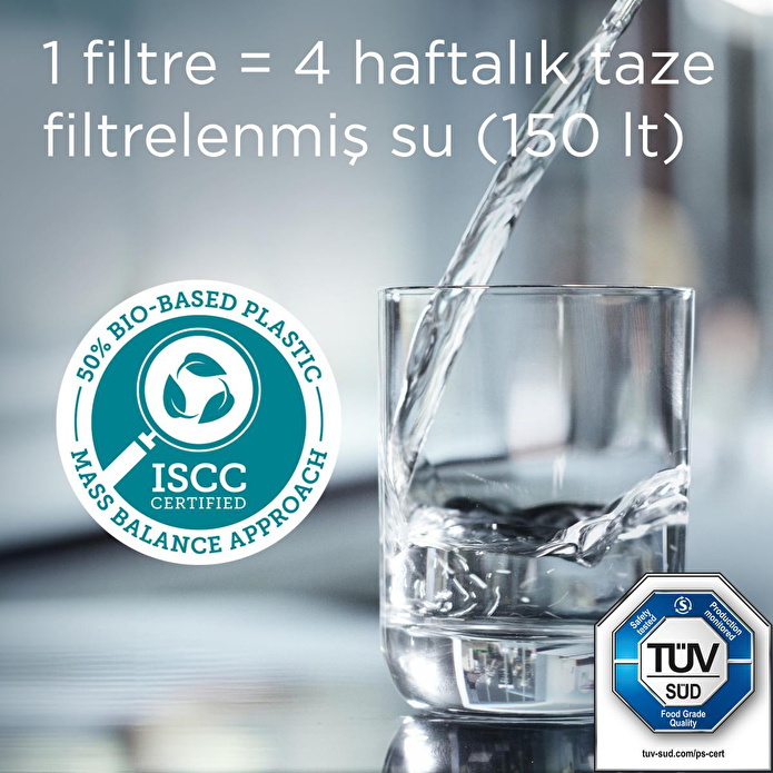 BRITA MAXTRA PRO Pure Performance Yedek Su Arıtma Filtresi, 8’li