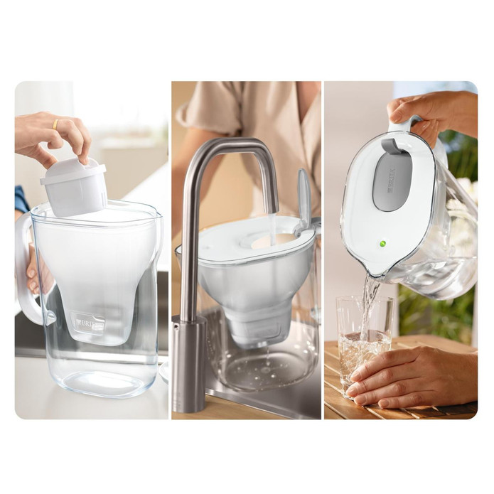 BRITA Style XL 3x Maxtra Pro All-In-1 Filtreli Su Arıtma Sürahisi - Gri
