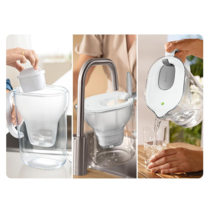 BRITA Style XL Maxtra Pro All-In-1 Filtreli Su Arıtma Sürahisi - Gri