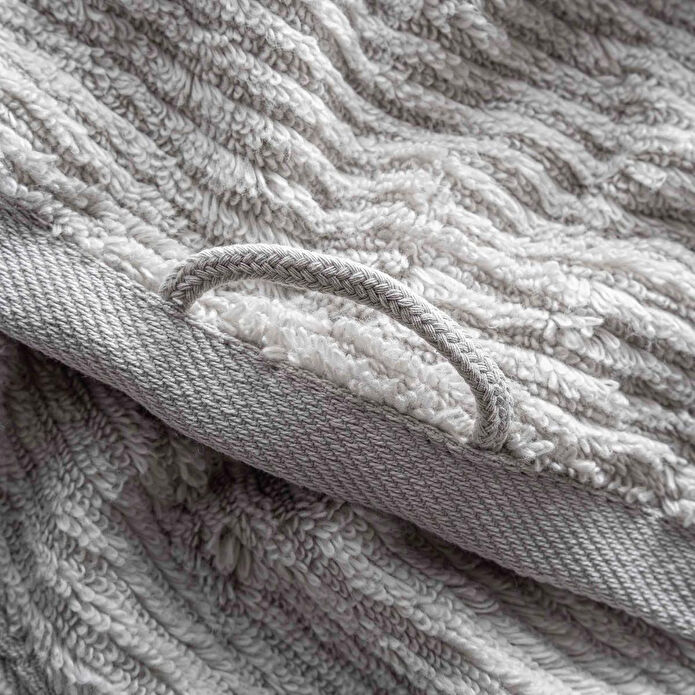 Green Black Eliza 3'lü Havlu Seti Gri