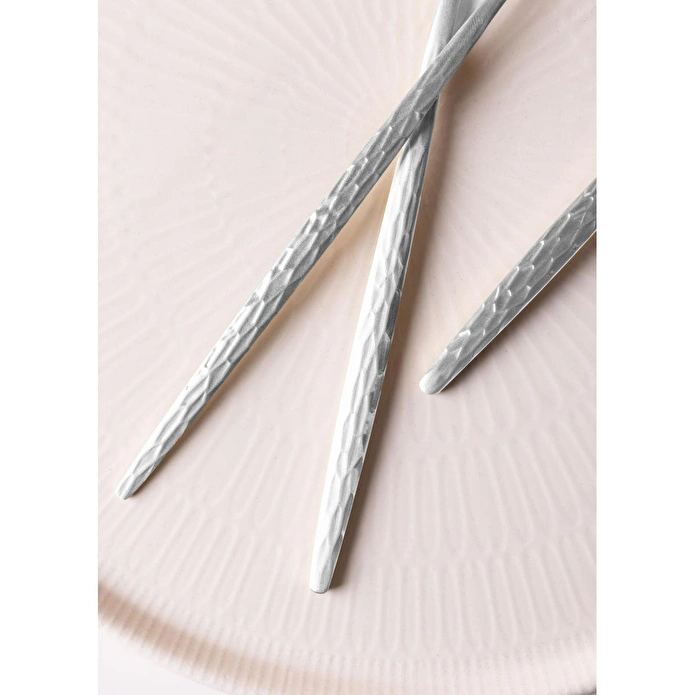 The Mia Shiny Çatal Kaşık Bıçak Takımı Mat Gümüş 36 Parça