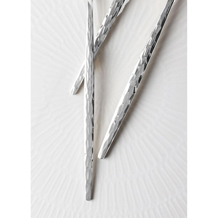 The Mia Shiny Çatal Kaşık Bıçak Takımı Mat Gümüş 36 Parça