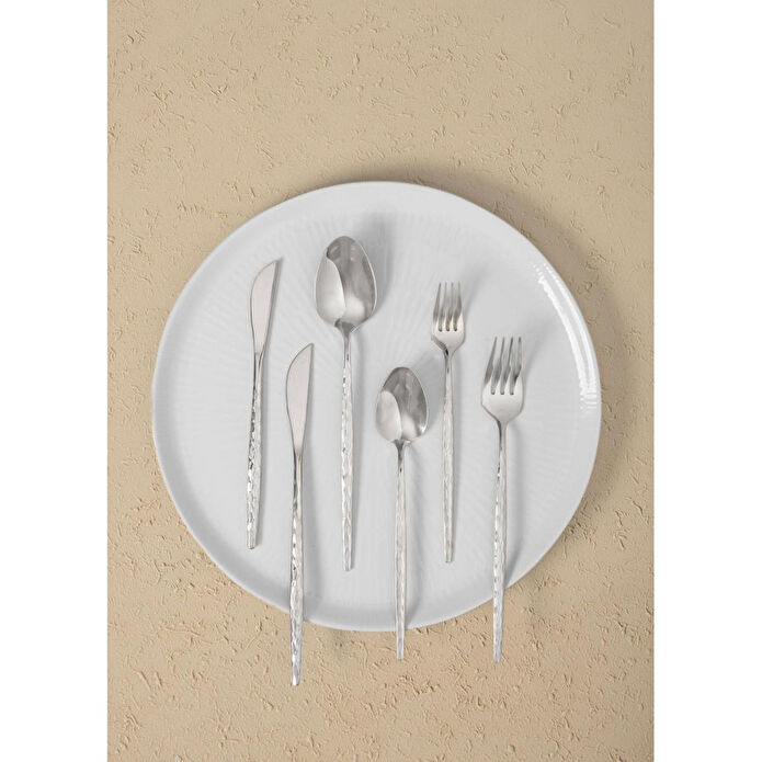 The Mia Shiny Çatal Kaşık Bıçak Takımı Gümüş 36 Parça